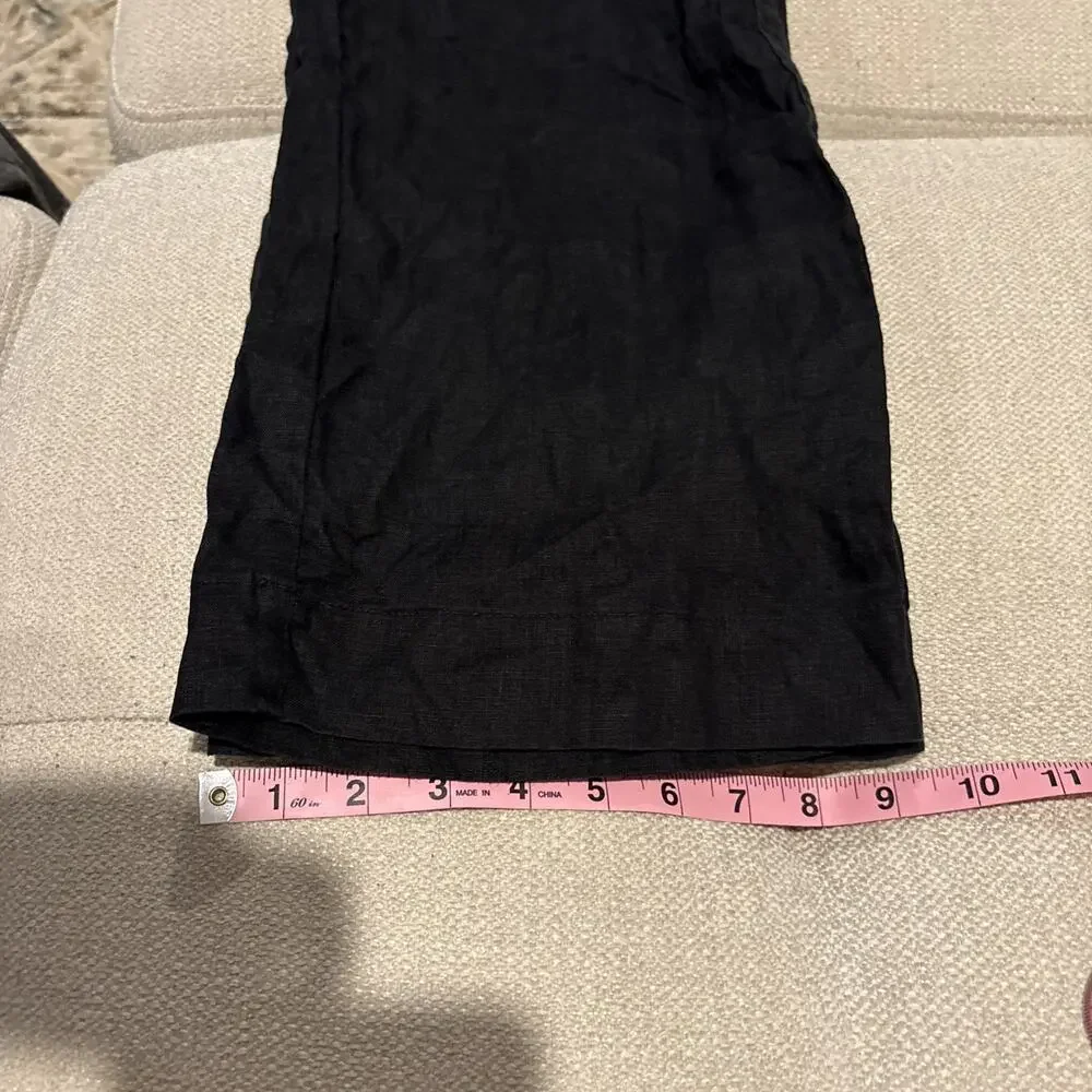Quince XS 100% Linen Wide Leg Pants, Boho, Preppy, Beach, Resort, EUC